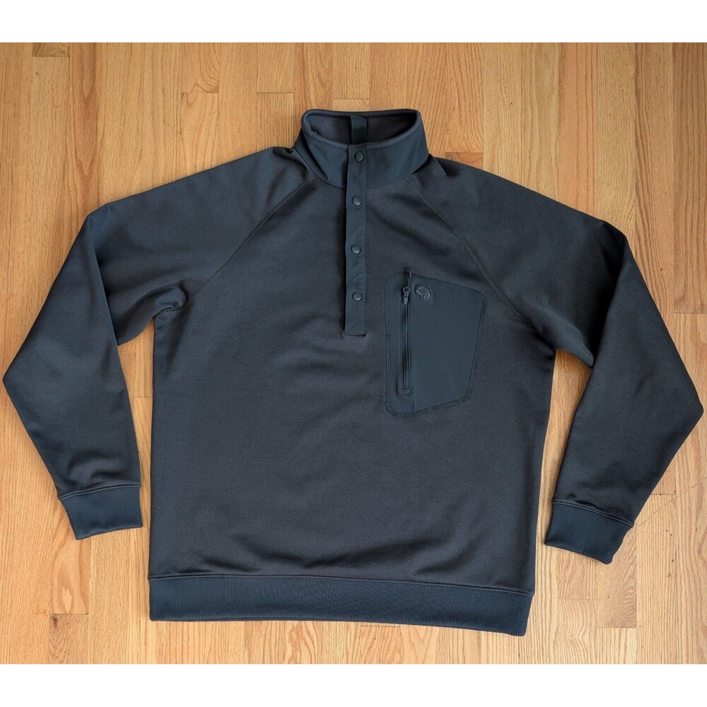 Mountain Hardwear Firetower Sweatshirt Mens L 1/4 Snap Casual Pocket Norse Peak